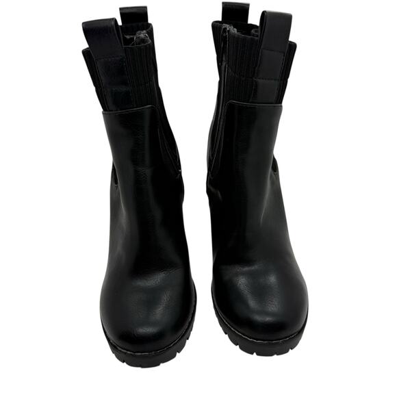 BCBGeneration Prali Lug Sole Chelsea Booties Black Ankle Boot size 8.5 - Picture 4 of 7